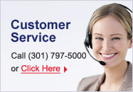 Customer Service - Call (301) 797-5000 or click here