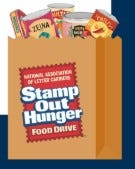 How can you support the Stamp Out Hunger food drive?