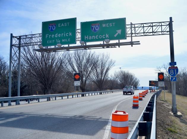 Weekend lane closures begin for US 40 bridge painting near Hagerstown