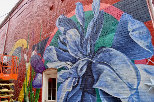 Murals take shape in downtown Hagerstown
