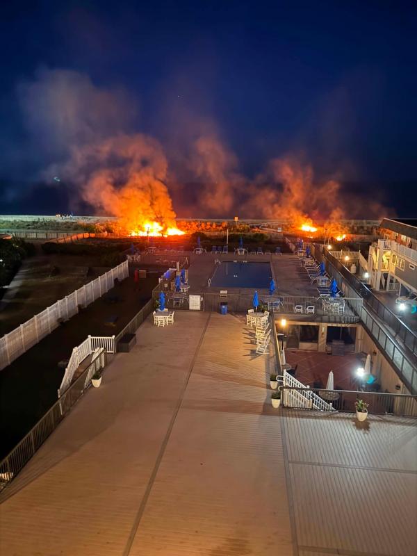 Ocean City FD seeks suspects in dune fire sparked by illegal fireworks