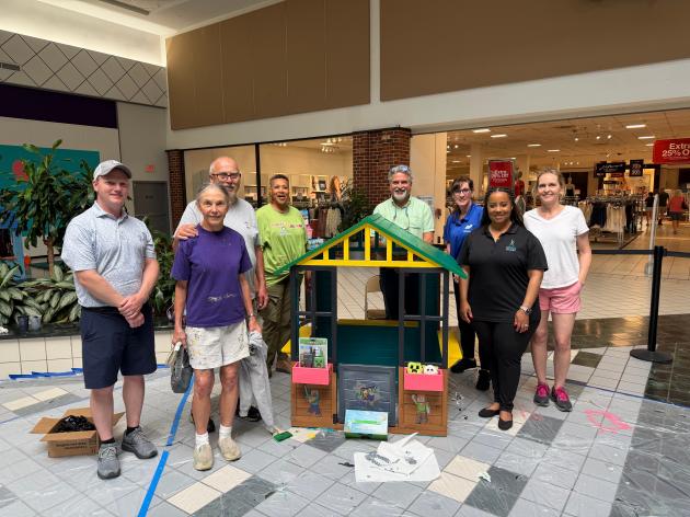 Local teams build 18 custom playhouses for families