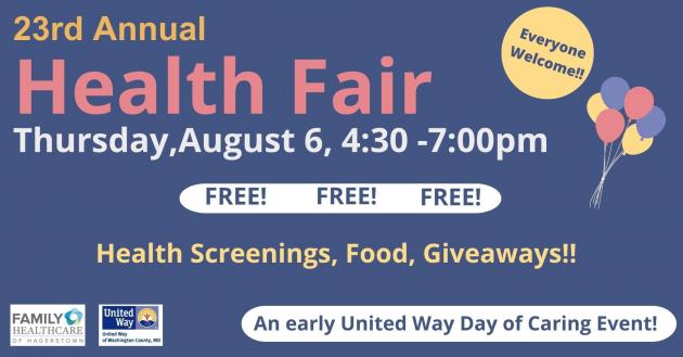 Health fair to bring free screenings and resources to Hagerstown