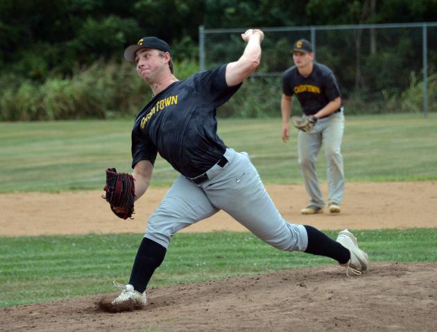 Action shots from Game 1 of the South Penn League championship series