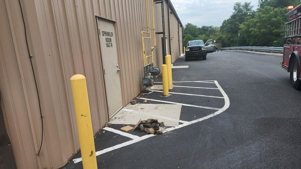 Maryland fire marshals investigating fire started near store gas meter