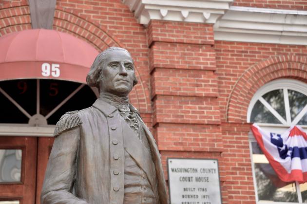 Gen. George Washington statue unveiled in downtown Hagerstown